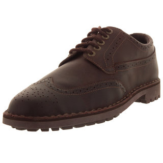 Sebago Men's Metcalf Wing Tip Dark Brown Casual Shoe