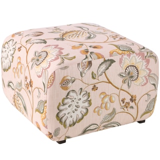 angelo:HOME Cocktail Ottoman in Sweet Nothings Rose