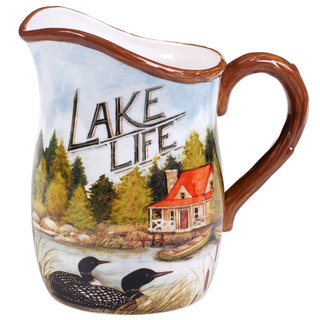 Certified International 'Lake Life' Ceramic 88-ounce Pitcher