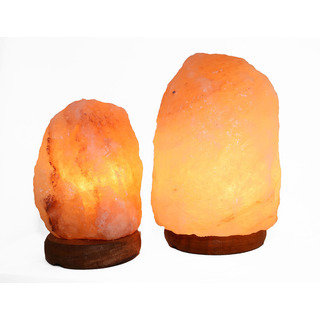 Accentuations by Manhattan Comfort Natural-shaped Dimmable Himalayan Salt Lamps (Set of 2)