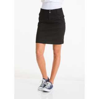 Lee Juniors Girl's Black Cotton-blend Classic Skirt