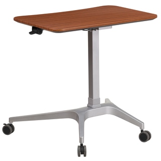 Mobile Sit-Down, Stand-Up Computer Desk with 28.25-inch Top