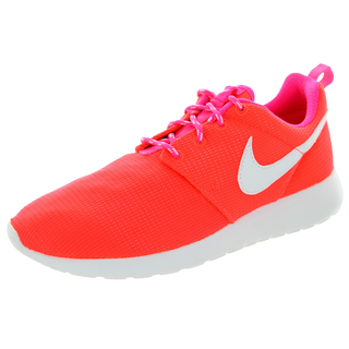 Nike Kids Rosherun (Gs) Lava/Glow/White/Pink Pow Running Shoe