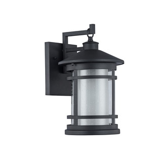 Chloe Transitional 1-light Textured Black Outdoor Wall Sconce