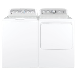 GE Top-load Washer and Long Vent Gas Dryer Pair