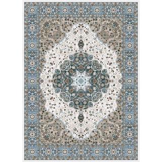 Persian Rugs Traditional Oriental Styled Blue Background Area Rug (5'2 x 7'2)