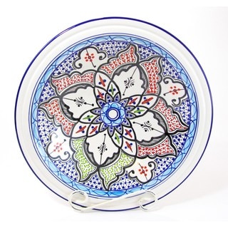 Le Souk Ceramique Tibarine Medium Stoneware Serving Bowl (Tunisia)