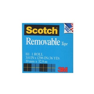 Scotch Magic Tape Removable 811 [Pack of 6]