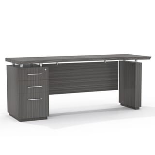 Mayline Sterling Series 66-inch Single-pedestal Credenza Executive Desk