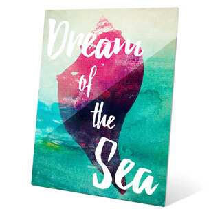 Dream of Sea - Red Wall Art on Glass