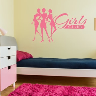 Girls Club Wall Decal Sticker Mural Vinyl Art Home Decor