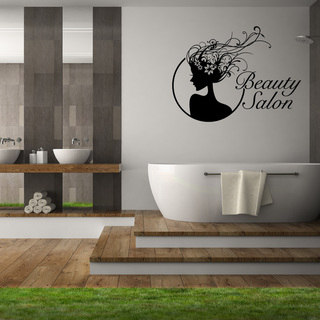 'Beauty Salon' Black Vinyl Wall Decor
