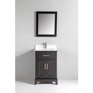 Vanity Art Phoenix Stone/Oak 24-inch Single-sink Bathroom Vanity Set