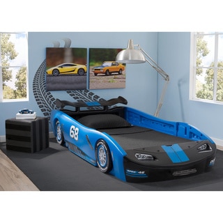 Blue Delta Children Turbo Race Car Twin Bed