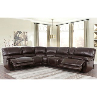 ABBYSON LIVING Lockwood 3-piece Brown Recliner Sectional