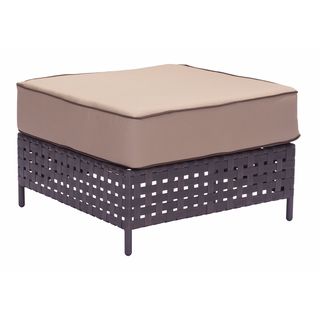 Pinery Brown and Beige Patio Ottoman