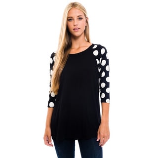 Women's Black Polka-dot Shirt