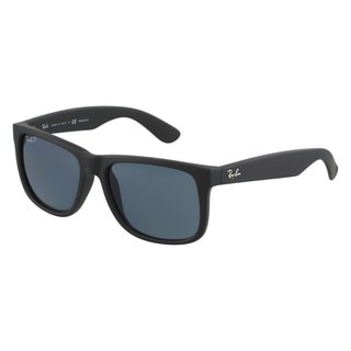 Ray-Ban RB4165 622/2V Justin Classic Black Frame Polarized Blue 55mm Lens Sunglasses