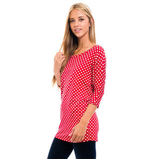 Women's Red Polka Dot Shirt