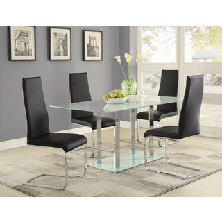 Coaster Company Geneva Frosted Glass Dining Table