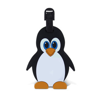 Puzzled Taggage Plastic Penguin Luggage Tag