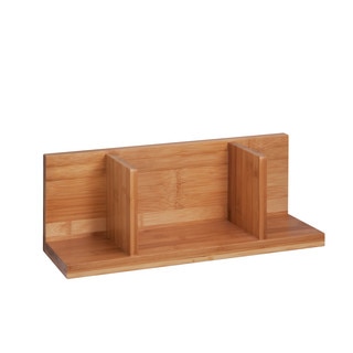 Bamboo Sectioned Wall Shelf