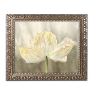 Cora Niele 'Sunshine Poppy' Ornate Framed Art