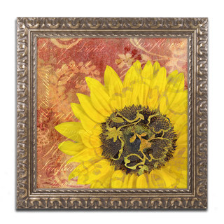 Cora Niele 'Sunflower - Love of Light' Ornate Framed Art