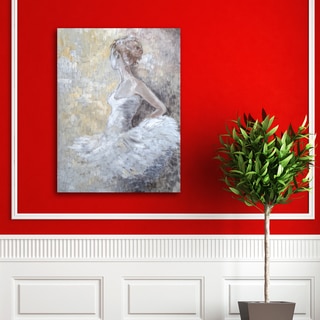 Anna Sims 'Waiting Dancer' Canvas Stretched and Wrapped Wall Art