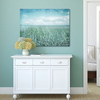 Portfolio Canvas Decor Hal Halli 'Textured Sea Grass' Stretched and Wrapped Canvas Print Wall Art