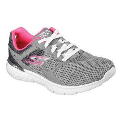 Women's Skechers GOrun 400 Running Shoe Charcoal/Hot Pink
