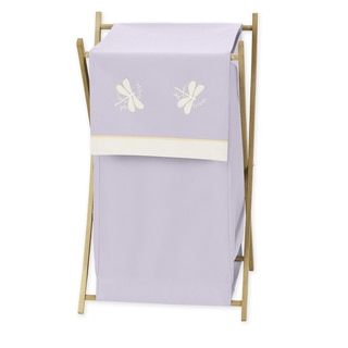 Sweet Jojo Designs Purple Dragonfly Dreams Collection Laundry Hamper