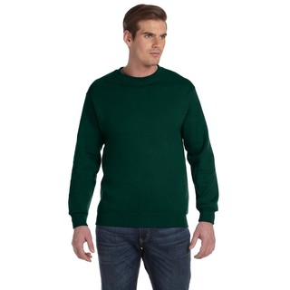 50/50 Fleece Men's Crew-Neck Green Sweater
