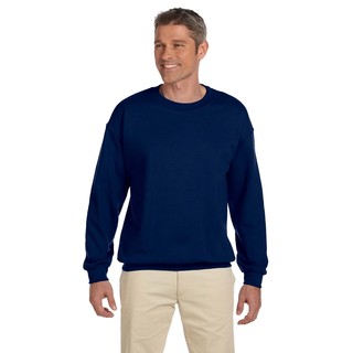 50/50 Fleece Men's Crew-Neck Navy Sweater