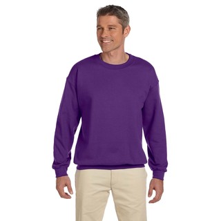 50/50 Fleece Men's Crew-Neck Purple Sweater