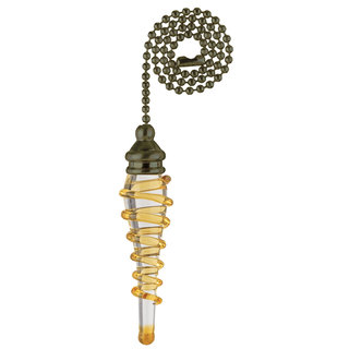Westinghouse 7712200 Yellow Spiral Glass Pull Chain