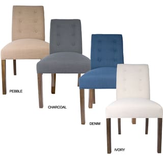 Sole Designs Kacey Allure Set of 2 Button Tufted Upholstered Dining Chairs