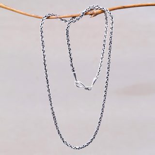 Handcrafted Sterling Silver 'Ancient Wheat' Necklace (Indonesia)