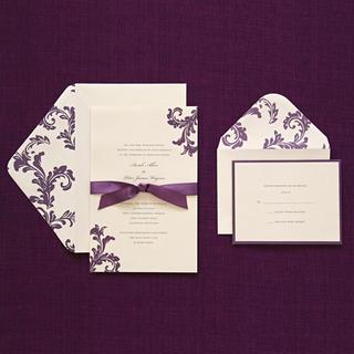 Brides Purple Invitation Kit (Case of 40)