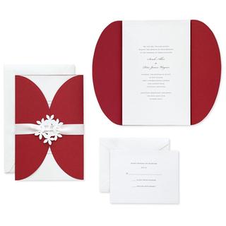 Brides Print-at-Home Red Jacket Invitation Kit (40 Count)