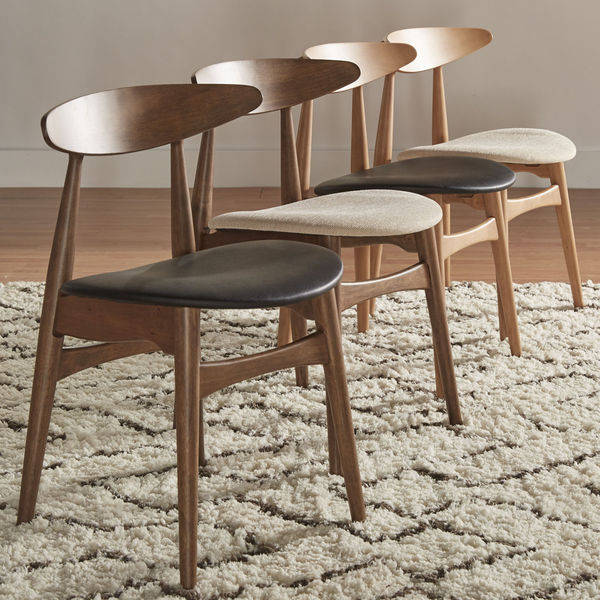 Norwegian Danish Tapered Dining Chairs (Set of 2) iNSPIRE Q Modern