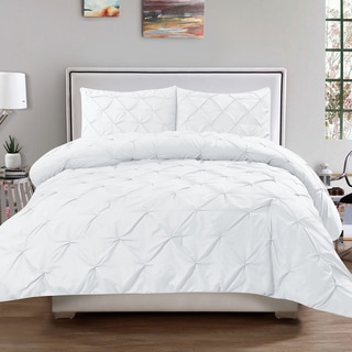 Luxury 3-piece Pinch Pleat Duvet Cover Set