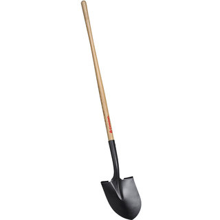 Corona SS26000 16 Gauge Steel Round Point Shovel With 48-inch Wood Handle