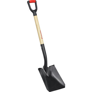 Corona SS27010 16 Gauge Tempered Steel Square Shovel With 30-inch Wood Handle