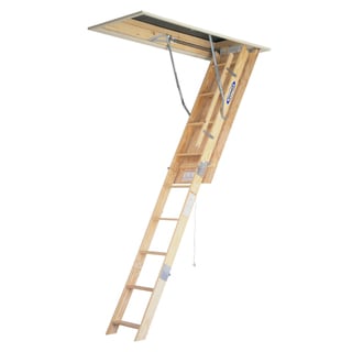 Werner W2208 8' Wood Attic-Master Ladder