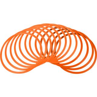 Trademark Innovations Orange Plastic 16-inch-diameter Speed & Agility Training Rings (Pack of 12)