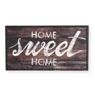 'Home Sweet Home' Wood/Metal Wall Art
