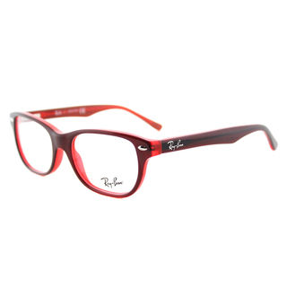 Ray-Ban RY 1555 3664 Red On Fluorescent Red Plastic Rectangle 48mm Eyeglasses