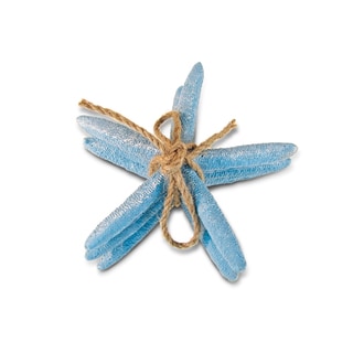 Puzzled Nautical Decor Collection Blue Resin Starfish Figurine