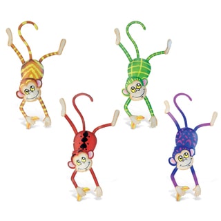 Multicolor Metal Monkey Bobble Magnets